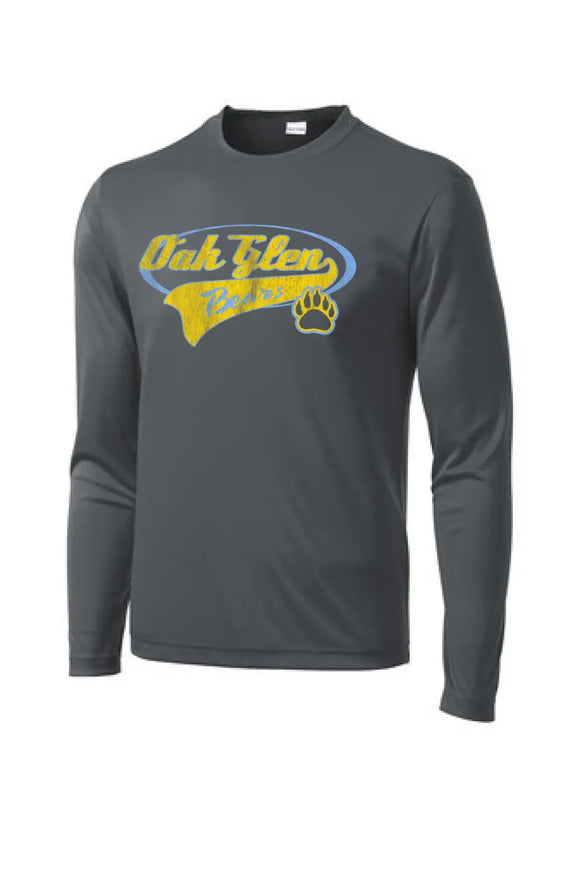 Oak Glen Distressed Tail Long Sleeve PosiCharge Competitor Tee
