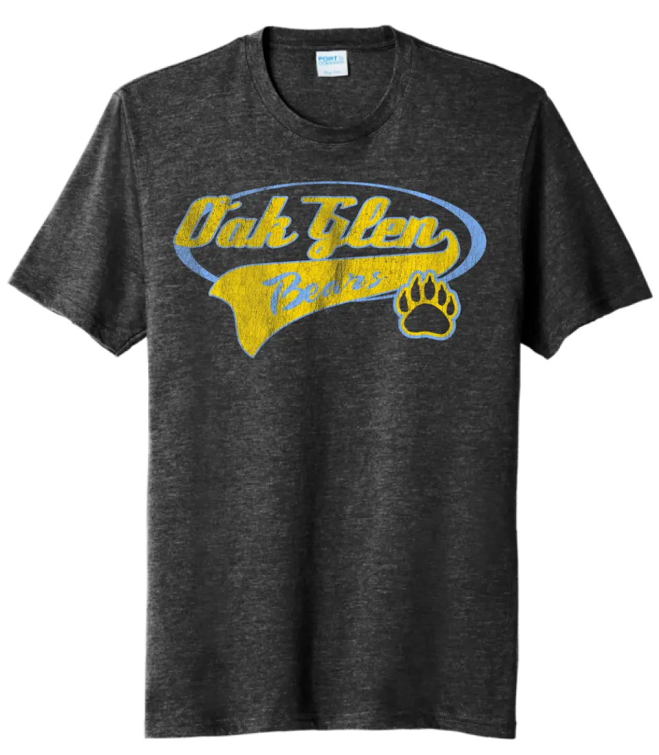 Oak Glen Distressed Tail Tri-Blend Tee