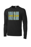 Oak Glen Distressed Repeating Long Sleeve PosiCharge Competitor Tee