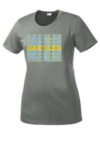 Oak Glen Distressed Repeating Ladies Competitor Tee