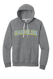 Oak Glen Distressed Letters Snow Heather French Terry Raglan Hoodie