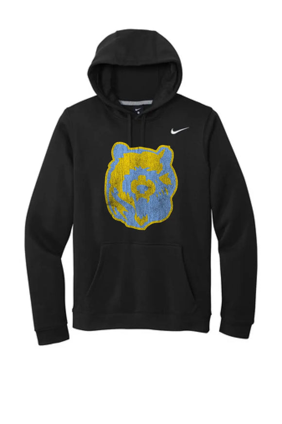 Oak Glen Distressed Bear Nike Club Fleece Pullover Hoodie