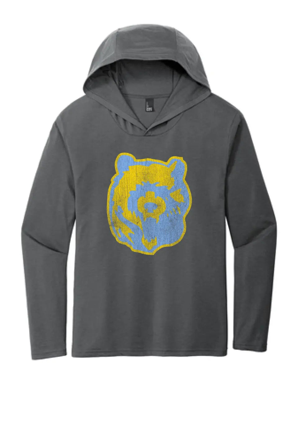 Oak Glen Distressed Bear Perfect Tri-Long Sleeve Hoodie