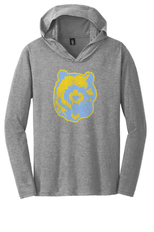 Oak Glen Distressed Bear Perfect Tri-Long Sleeve Hoodie