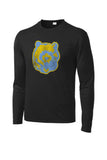 Oak Glen Distressed Bear Long Sleeve PosiCharge Competitor Tee