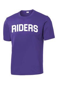 Martins Ferry Riders White Letters PosiCharge Competitor Tee