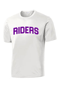 Martins Ferry Riders Purple Letters PosiCharge Competitor Tee