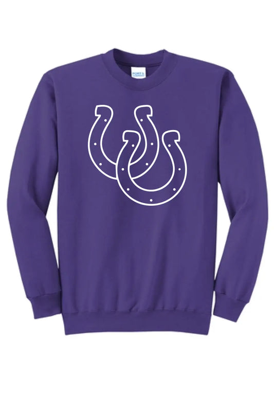 Martins Ferry Horseshoes Core Fleece Crewneck Sweatshirt