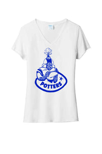 East Liverpool Old Potter Ladies Tri-Blend V-Neck Tee