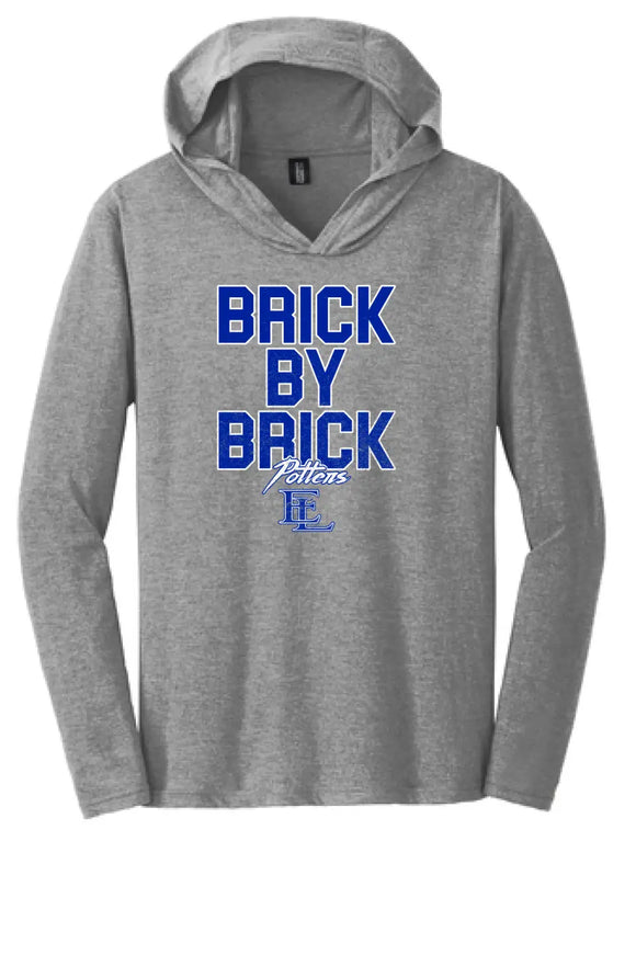 East Liverpool Potters Brick by Brick Perfect Tri-Long Sleeve Hoodie