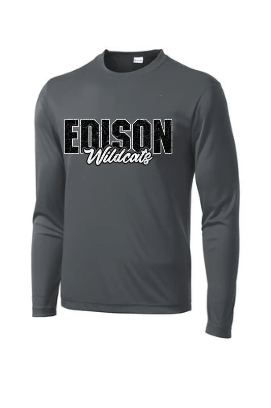 Edison Cracked Long Sleeve PosiCharge Competitor Tee