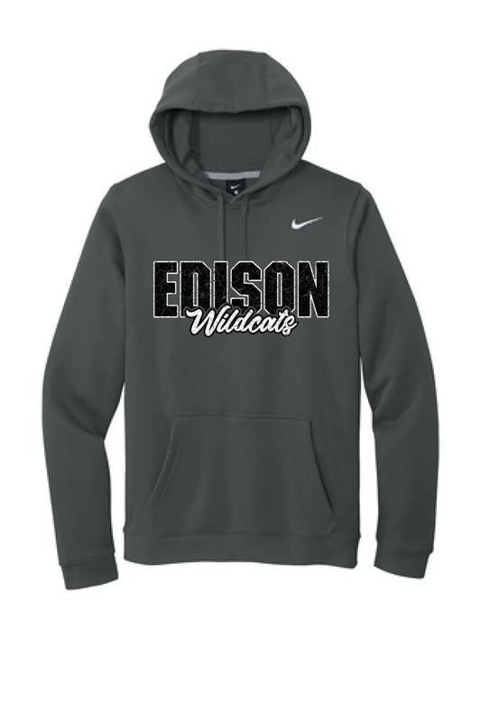 Edison Cracked Nike Club Fleece Pullover Hoodie