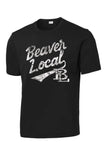 Beaver Local Script Distressed PosiCharge Competitor Tee