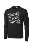 Beaver Local Script Distressed Long Sleeve PosiCharge Competitor Tee