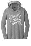 Beaver Local Script Distressed Perfect Tri-Long Sleeve Hoodie