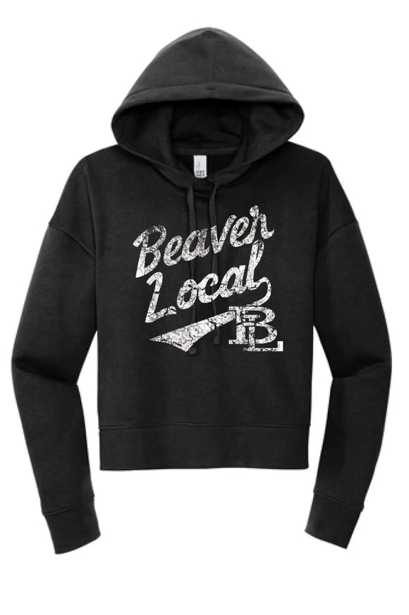 Beaver Local Script Distressed Women's V.I.T. Fleece Hoodie