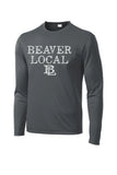 Beaver Local Distressed Long Sleeve PosiCharge Competitor Tee