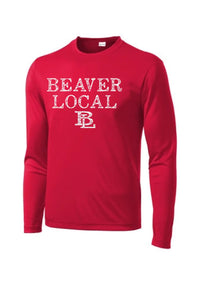 Beaver Local Distressed Long Sleeve PosiCharge Competitor Tee