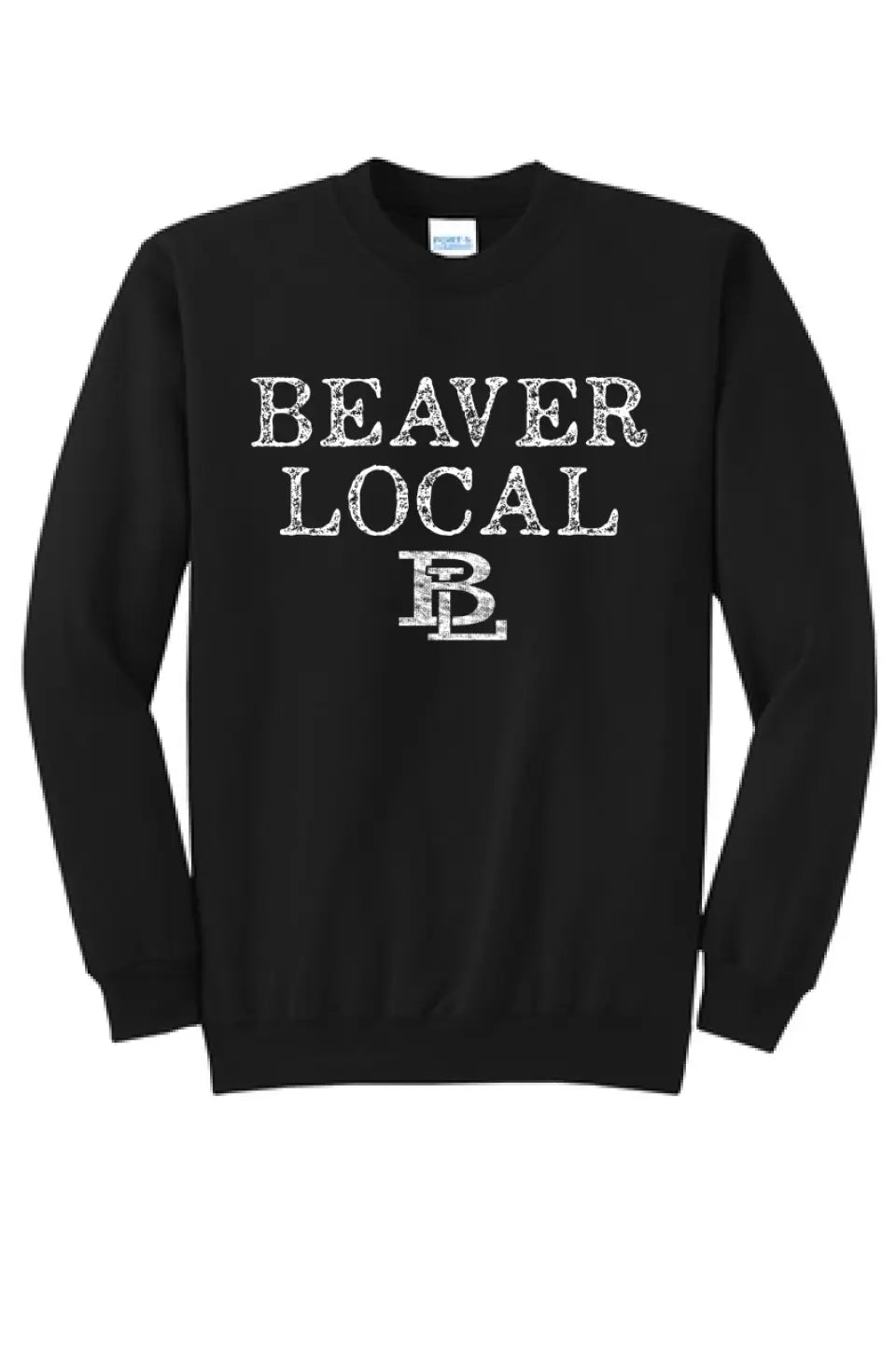 Beaver Local Distressed Core Fleece Crewneck Sweatshirt
