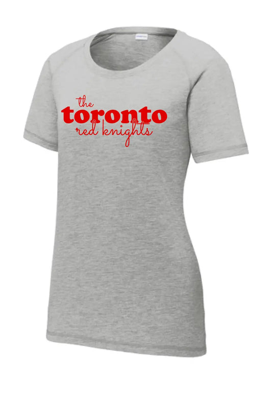 Toronto Sacramento Ladies PosiCharge Tri-Blend Wicking Scoop Neck Raglan Tee