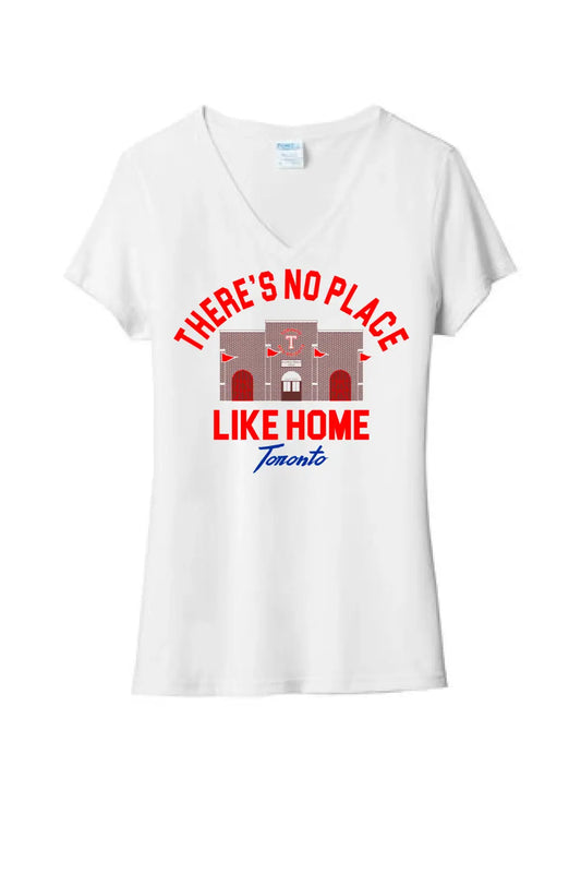Toronto - There's No Place Like Home Ladies Tri-Blend V-Neck Tee