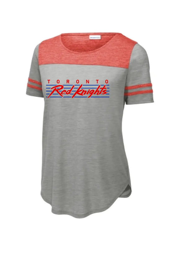 Toronto Thunderstorm Ladies PosiCharge Tri-Blend Wicking Fan Tee