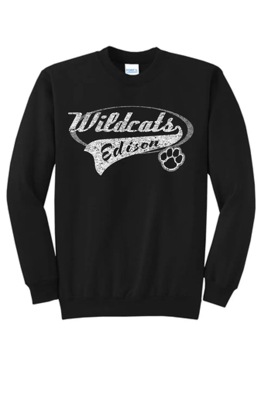 Edison Wildcats Tail Core Fleece Crewneck Sweatshirt