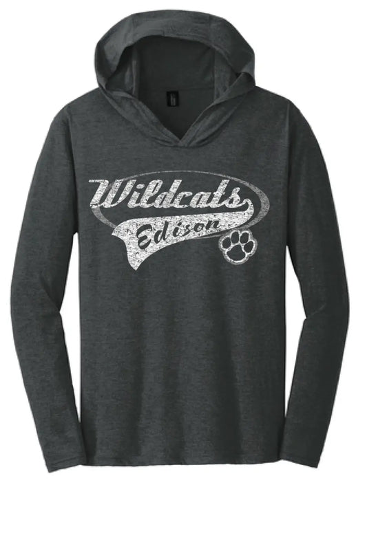 Edison Wildcats Tail Perfect Tri-Long Sleeve Hoodie