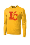 Indian Creek Distressed IC Text Long Sleeve PosiCharge Competitor Tee