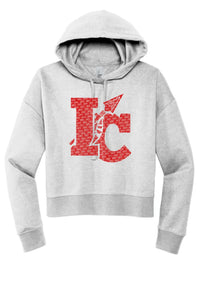 Indian Creek Distressed IC Text Women's V.I.T. Fleece Hoodie