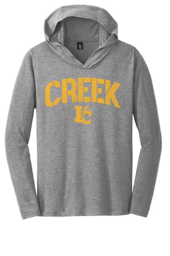 Indian Creek Distressed Stamp Perfect Tri-Long Sleeve Hoodie