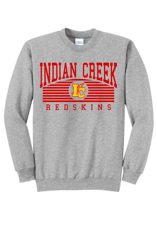 Indian Creek Redskins Arch Core Fleece Crewneck Sweatshirt