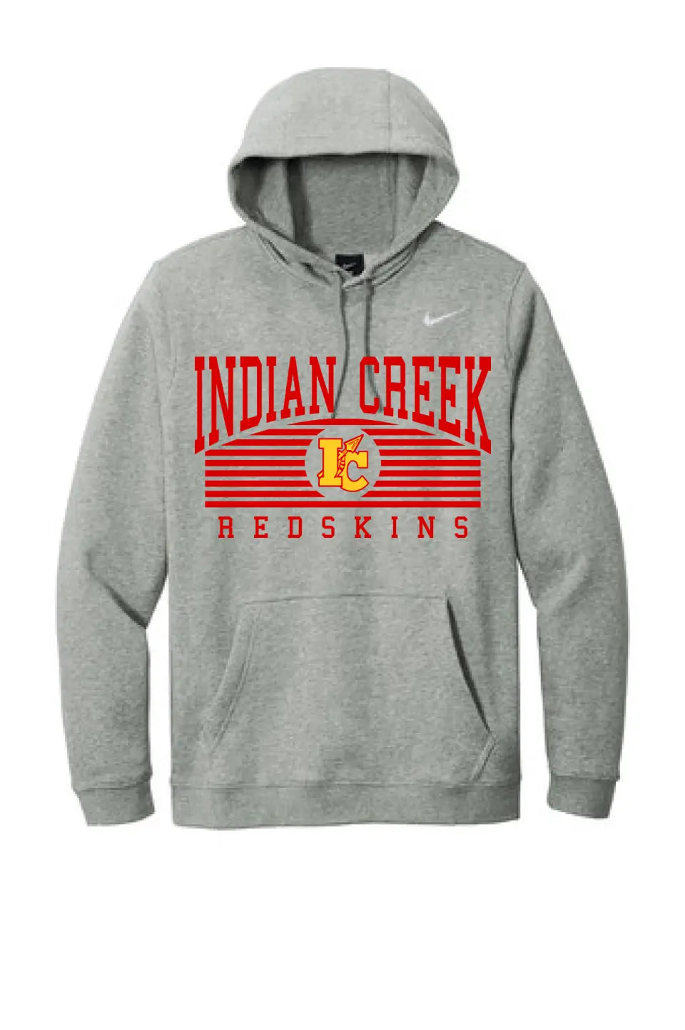 Indian Creek Redskins Arch Nike Club Fleece Pullover Hoodie