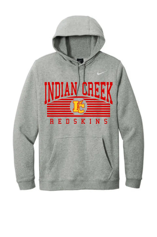 Indian Creek Redskins Arch Nike Club Fleece Pullover Hoodie