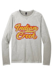 Indian Creek Distressed Script Tail Featherweight French Terry Long Sleeve Crewneck