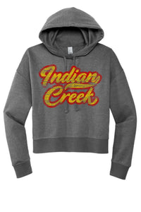 Indian Creek Distressed Script Tail Women's V.I.T. Fleece Hoodie