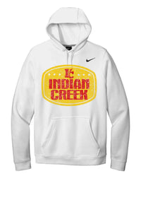 Indian Creek Distressed Badge Nike Club Fleece Pullover Hoodie