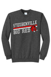 Steubenville Big Red Distressed Elevate Core Fleece Crewneck Sweatshirt