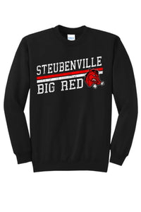 Steubenville Big Red Distressed Elevate Core Fleece Crewneck Sweatshirt