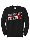 Steubenville Big Red Distressed Elevate Core Fleece Crewneck Sweatshirt