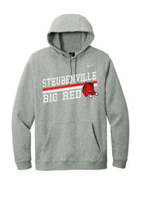 Steubenville Big Red Distressed Elevate Nike Club Fleece Pullover Hoodie