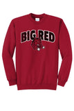 Steubenville Big Red Distressed Bold Core Fleece Crewneck Sweatshirt