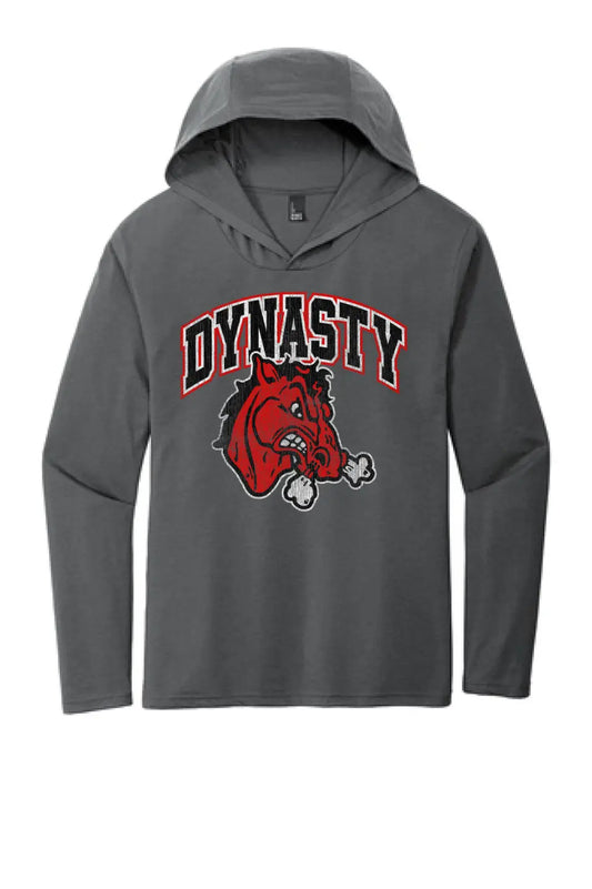 Steubenville Big Red Distressed Dynasty Perfect Tri-Long Sleeve Hoodie
