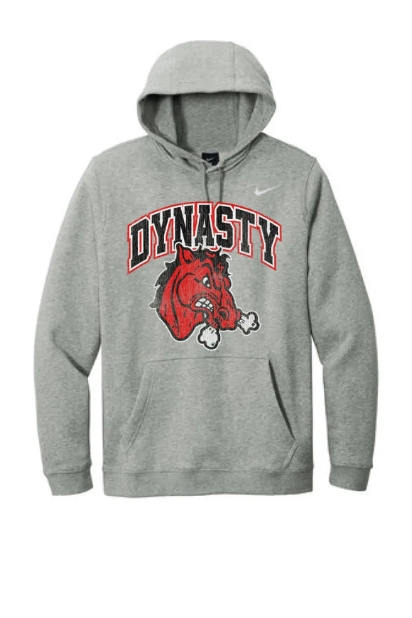 Steubenville Big Red Distressed Dynasty Nike Club Fleece Pullover Hoodie