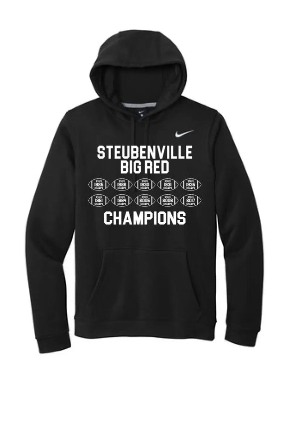 Steubenville Big Red Champions Nike Club Fleece Pullover Hoodie