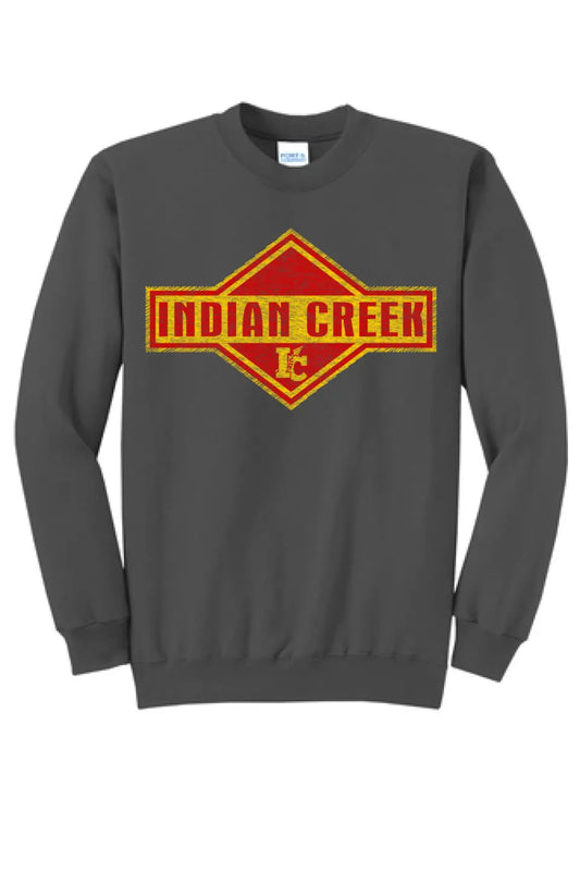 Indian Creek Distressed Flash Core Fleece Crewneck Sweatshirt