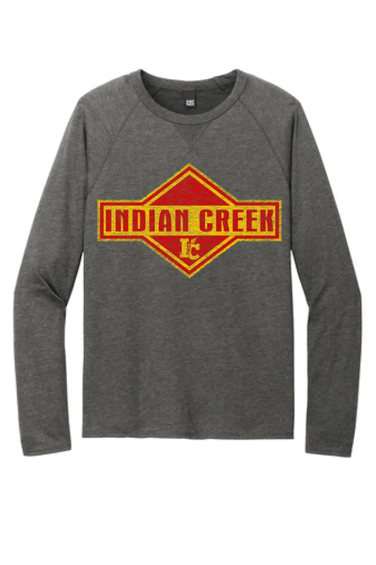 Indian Creek Distressed Flash Featherweight French Terry Long Sleeve Crewneck