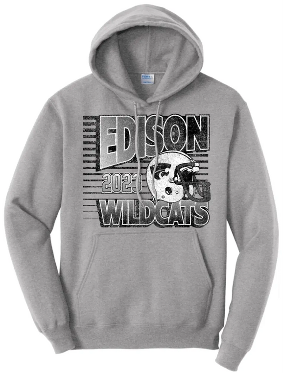 Edison Football 2023 Core Fleece Pullover Hooded Sweatshirt