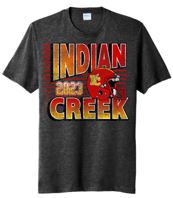 Indian Creek 2023 Football Youth Tri-Blend Tee