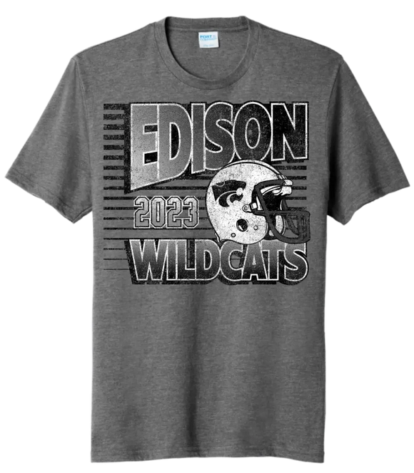 Edison 2023 Football Youth Tri-Blend Tee